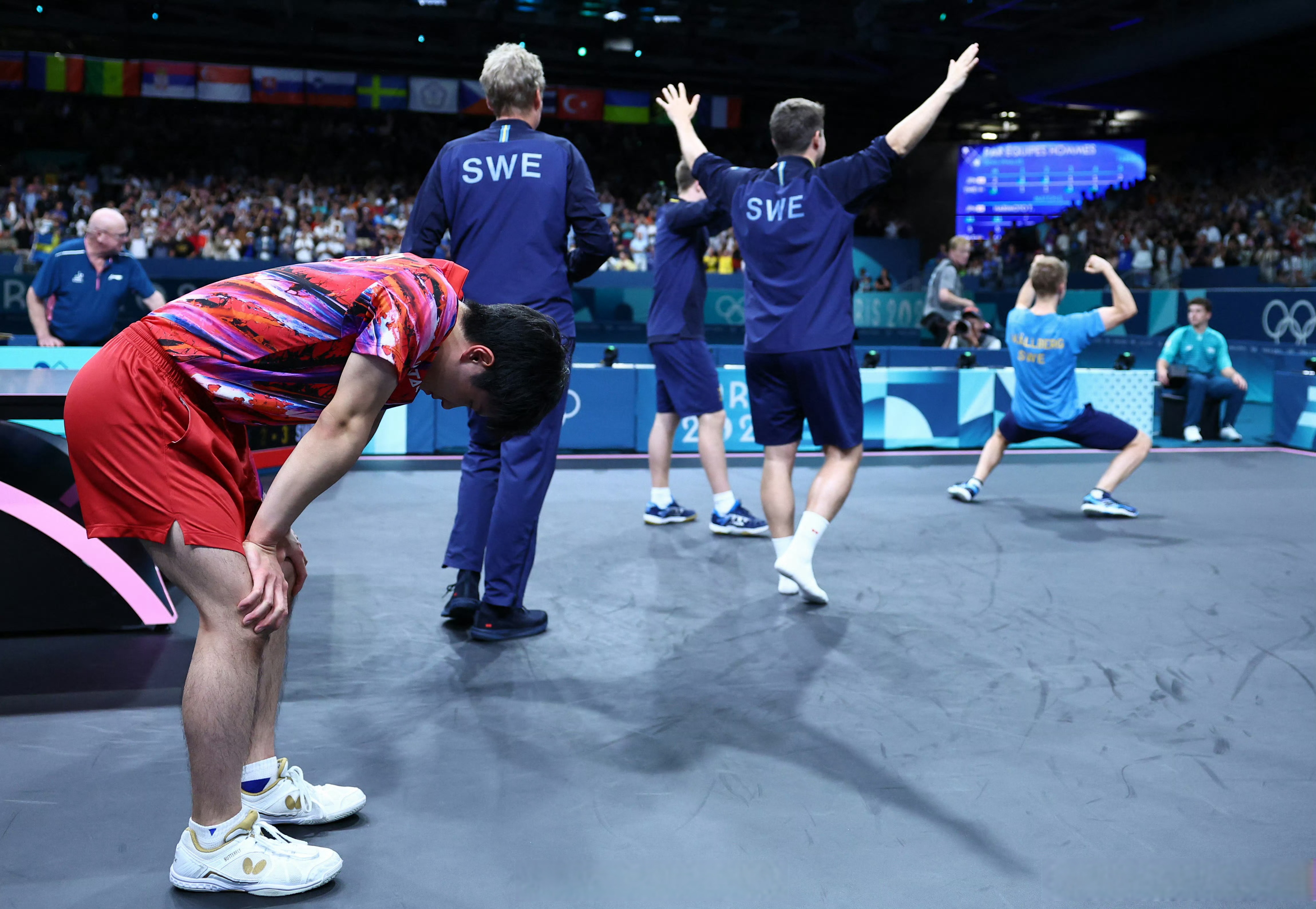 雷速体育直播-波兰队碾压瑞典队，张本智和统治全场